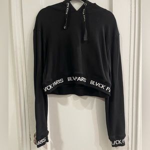 BLVCK Paris cropped hoodie